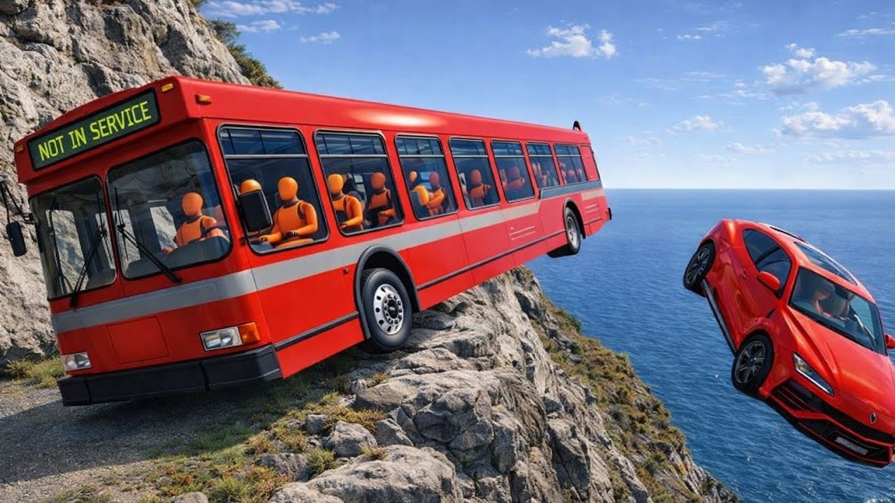 Cars vs Cliff Roads 💥🏔️ | Unreal High Speed Crashes | BeamNG.drive