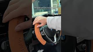 High Strength Carbon Fiber Suede steering Wheel Cover Anti slip, Wear-resistant, Heat Stable,Stylish
