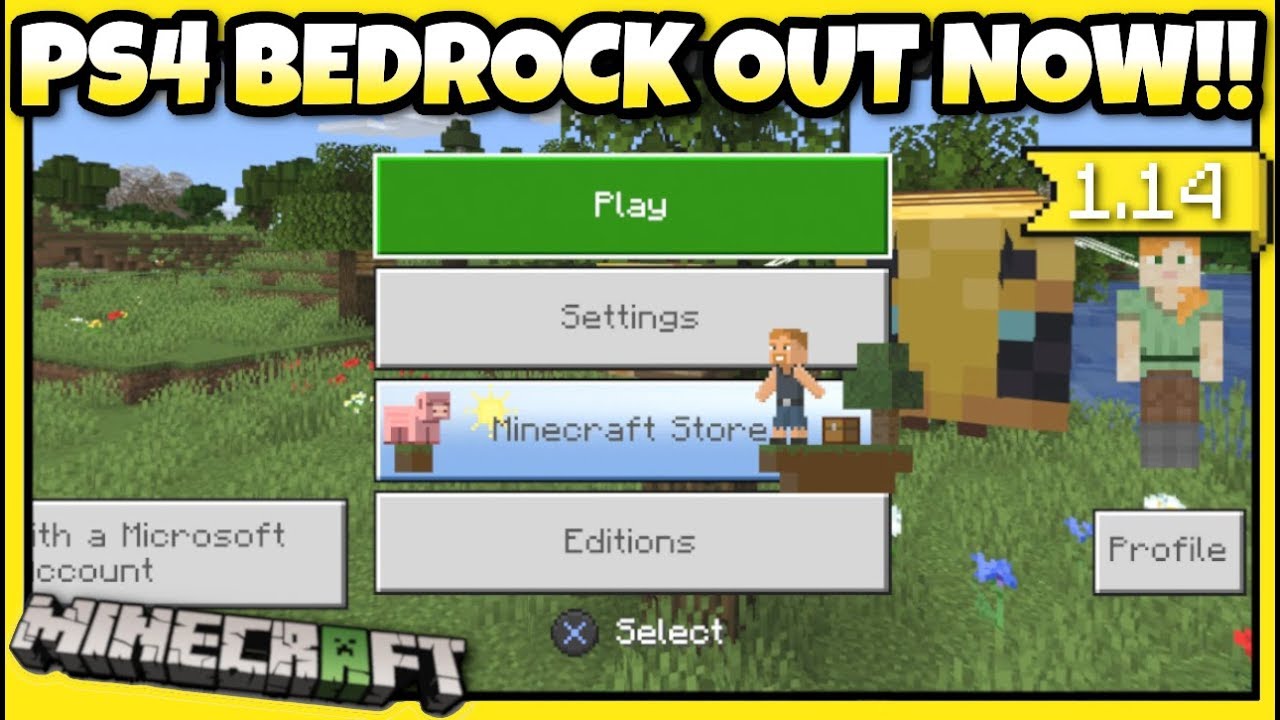 Glad Pas på Fjerde Minecraft Bedrock PS4 - OUT NOW ! 1.14 & BEES UPDATE ! F.A.Q - Better  Together / Cross-Play - YouTube