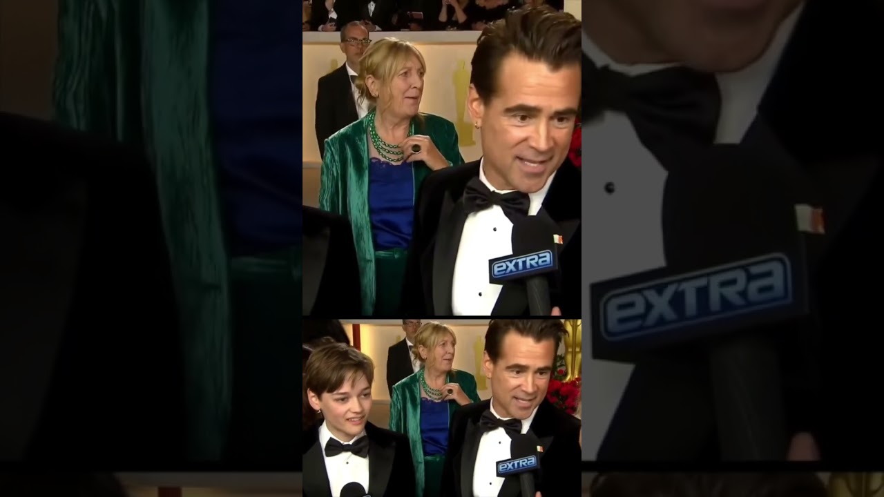 Seeing Colin Farrell in dad mode at the #oscars melted our hearts!  #shorts
