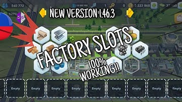 SIMCITY BUILDIT* Factory Slot Trick [Real Server] Version 1.46.3 @458official6