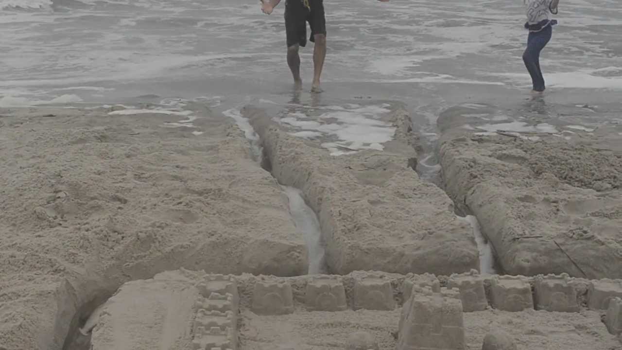 8 25 2012 Brigantine Breaking Down the Sand Castle 2 YouTube