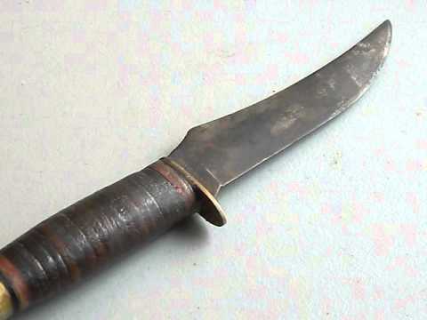 Vintage hunting knives - cheap bushcraft knife alternative - YouTube