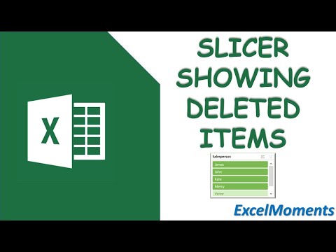 Slicer showing Deleted Items - How to Fix (Microsoft Excel)