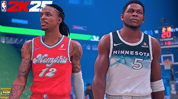 Ja Morant vs. Ant Edwards: Who Is the New Face of the NBA? | NBA 2K25 PC Mods | Grizzlies vs. Wolves