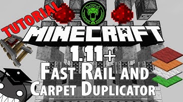 Infinite Fuel - Fast Rail and Carpet Duplicator Tutorial (30.000 items/h) [1.11/1.12/1.13]