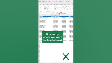 🇺🇸 EXCEL TRICKS: ↩ Line breaks in cells #shorts