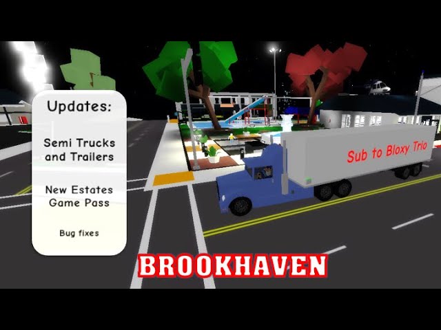 Roblox Brookhaven 🏡 RP NEW SEMI-TRUCKS UPDATE (All New Trucks And  Gamepasses) 