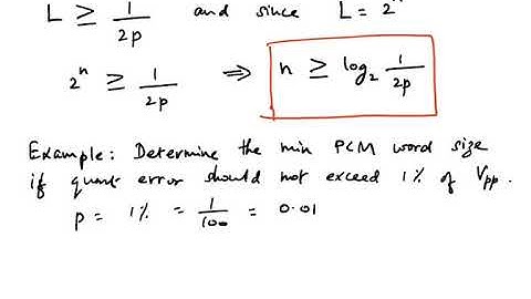 PCM word size and Baseband signaling (Line codes)