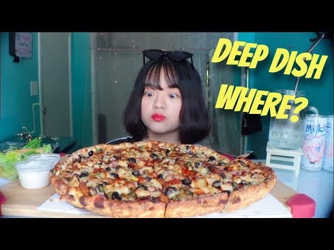 Chicago Deep Dish Pizza...Scam? | Mukbang 시카고 피자 먹방