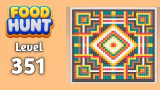 Food Hunt Pixel puzzle level 351 walkthrough solution gameplay 