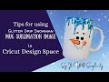 Glitter Drip Snowman Mug Sublimation Design Space Tutorial