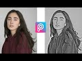 How to edit photo  pencil sketch in pisart  picsart editing tutorial