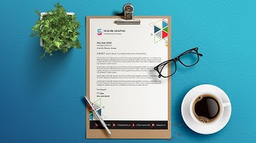 Professional Letterhead Design - Photoshop CC Tutorial