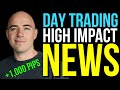Day trading the high impact new events