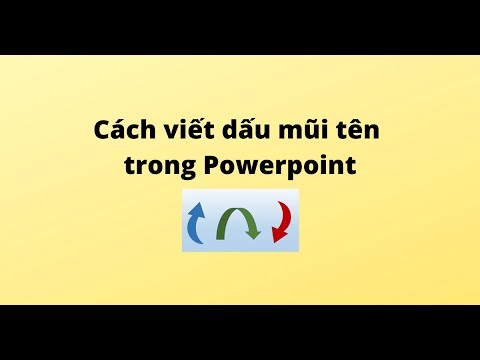 Video Cách viết dấu mũi tên trong Powerpoint - youtube