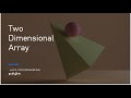 Two Dimensional Array in java