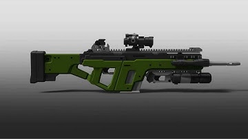 Assault Rifle 3Dsmax model