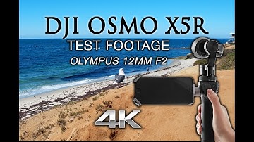 DJI OSMO ZENMUSE X5R Olympus 12mm 4K Test Footage  - Virtual Hike in La Jolla, California