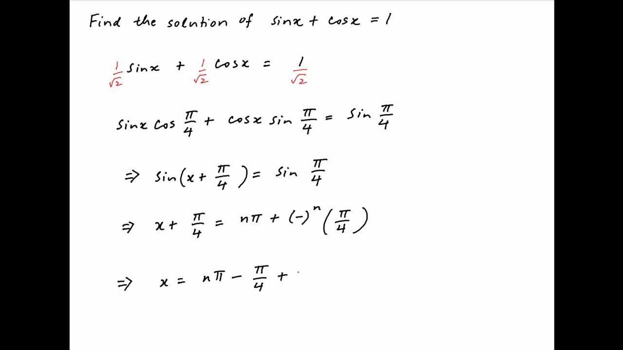 Решите уравнение 1 cosx sinx 0. Sinx*cosy.