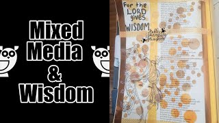 Mixed Media Bible Journaling for Proverbs 2:6 with Shalon