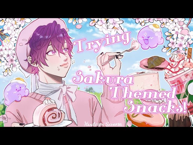 【HANDCAM】🌸 trying sakura themed snacks!! 🌸【NIJISANJI EN | Uki Violeta】のサムネイル