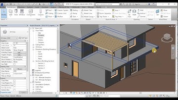 Revit full building project design - tutorial 7 (in greek) - flat roof