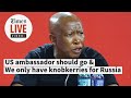 US ambassador insulted us, should be removed from SA: Malema over Russian vessel accusations