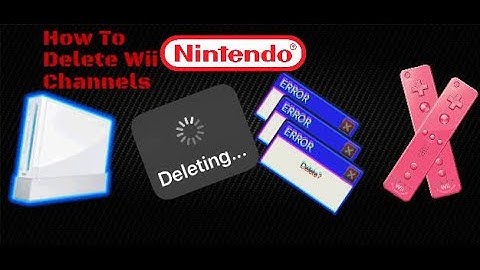 How To Delete Wii Channels Or applications! @MeNoLikeDoors_YT