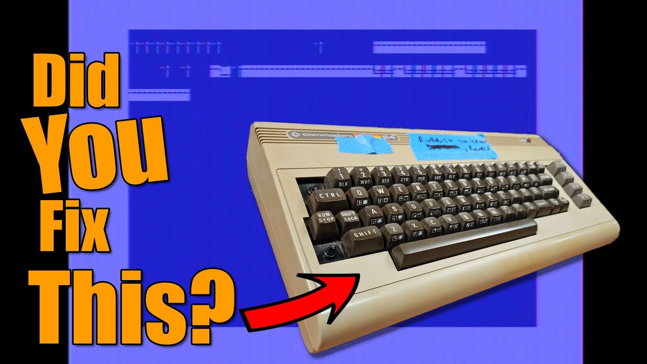 C64 repair CIA corrupted graphics - YouTube