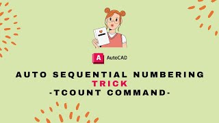 Autocad  Tcount Command  Shortcut For Auto Numbering