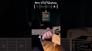 Bitter Sweet Symphony, The Verve, Guitar Chords Tab #guitar #guitarist #acousticguitar #guitarlesson