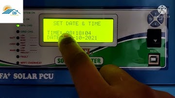 Settings of #utl alfa solar pcu, utl अल्फा प्लस सोलर pcu की सेटिंग्स,  #dsenterprises