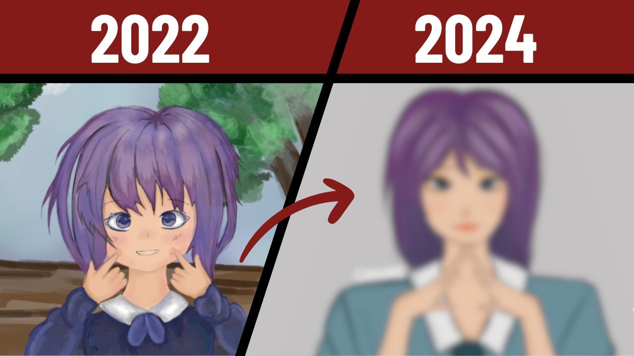 REDRAWING MY OLD ART - YouTube