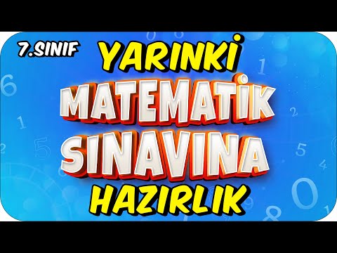 YARINKİ MATEMATİK SINAVI TAKTİKLERİ ✍🏻 7. SINIF | 1.Dönem 2.Yazılı