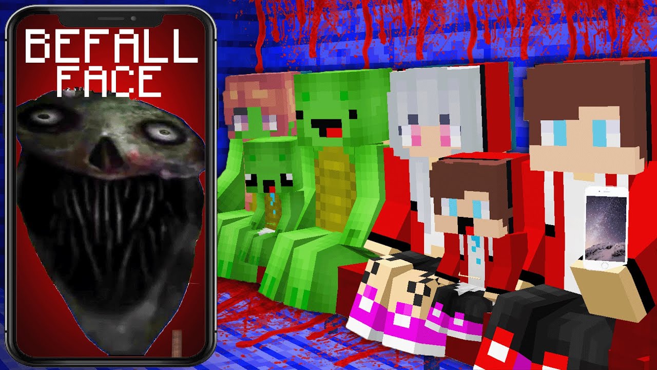 BEFALL FACE CALL JJ and Mikey Family in Minecraft - Maizen !? - YouTube