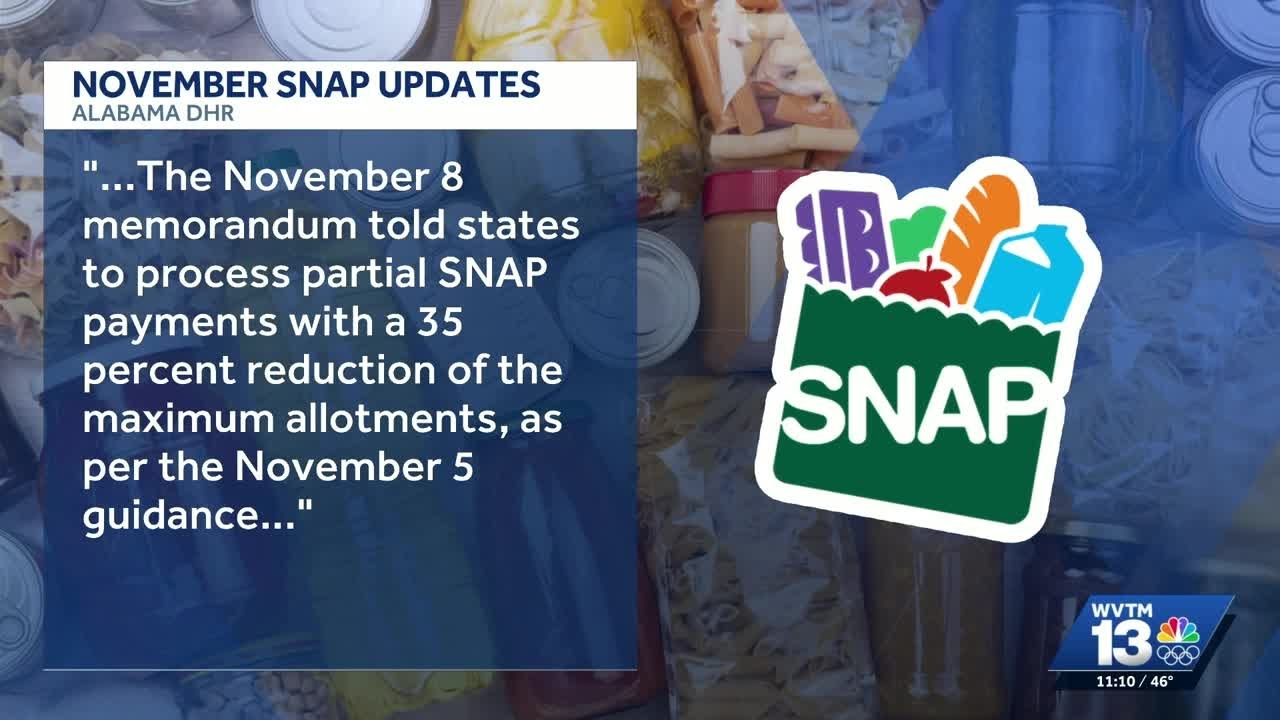 Alabama provides update on partial payment amounts for November SNAP ...