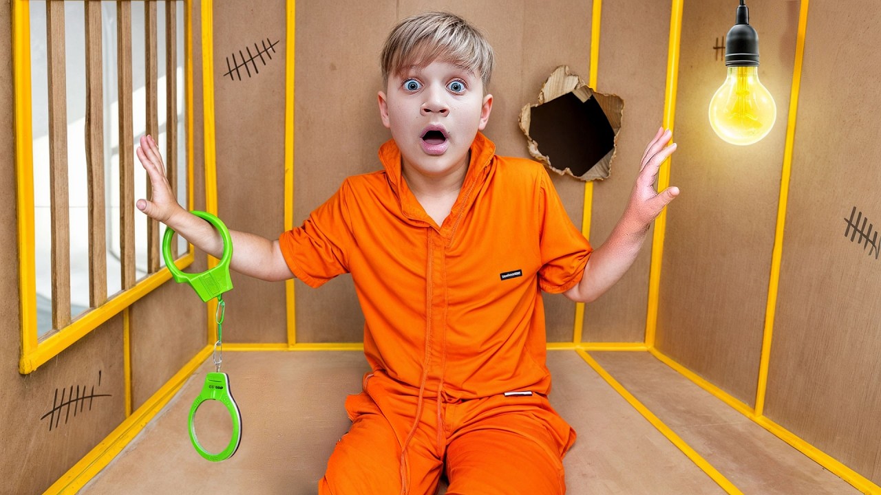 オリバーのダンボール冒険【総集編】📦 刑務所から脱出 & 24時間チャレンジ