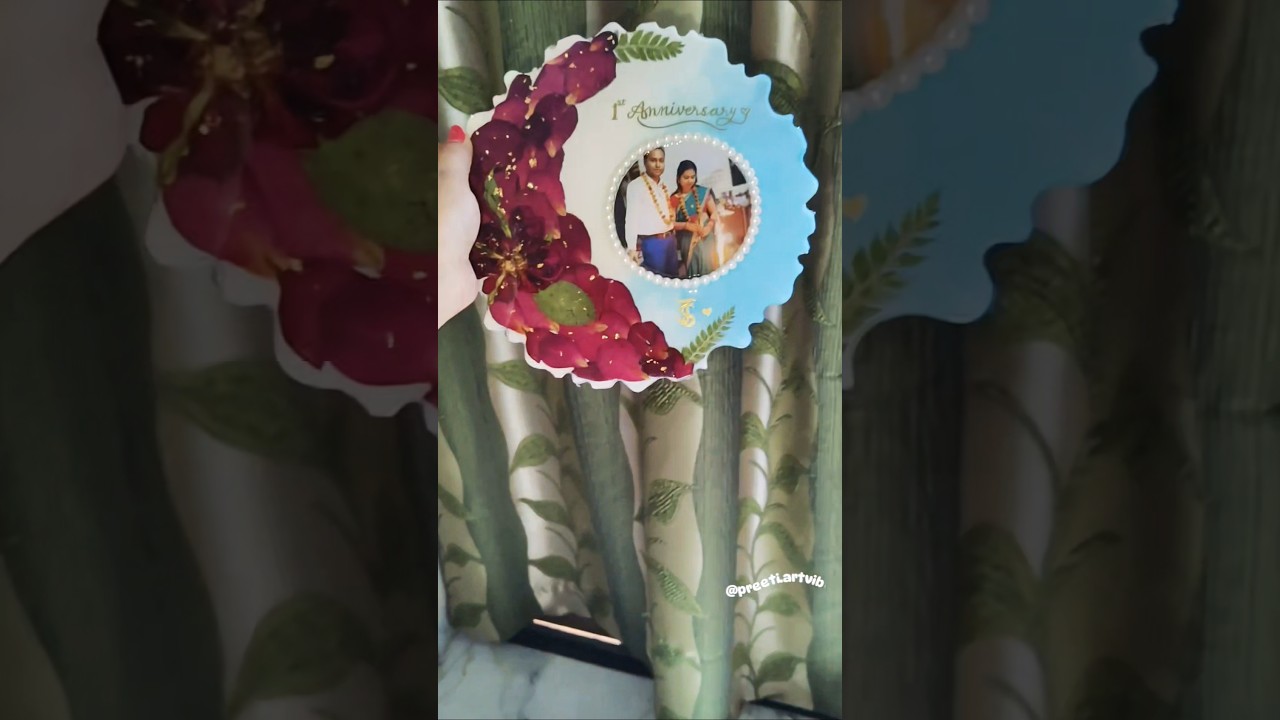 Beautiful Resin Anniversary Photo Frame ✨ | Handmade Gift Idea #shortsfeed #youtubeshorts #viral