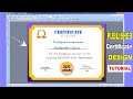 How to Design Certificate in Microsoft Publisher || Certificate Design