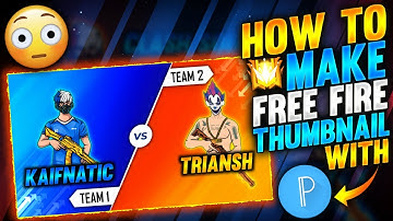 How To Make 1 VS 1 Epic Free Fire Thumbnail On Android!
