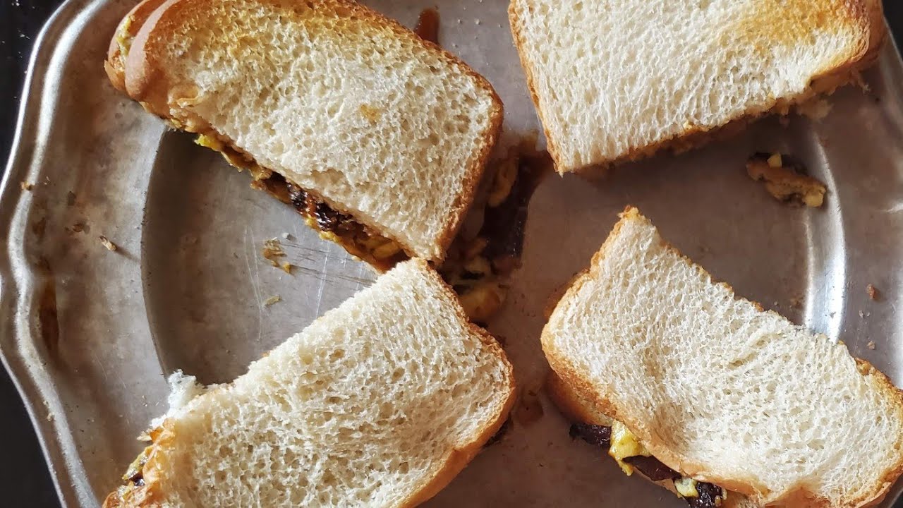 Simply scramble eggs sandwich with barbecue sauce recipe. YouTube