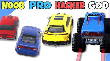 NOOB vs PRO vs HACKER vs GOD in Level Up Cars