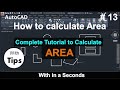 AutoCAD Area Calculation Made Easy 📐 | Step-by-Step Guide for Beginners