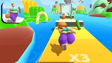 Fat 2 Fit Gameplay Walkthrough All Levels iOS, Android Mobile Game Body Run 3D New Level EREDW2