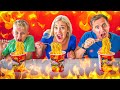 Eating Spiciest Noodles in the WORLD - Spiciest Food Challenge | Gaby and Alex&#39;s Family