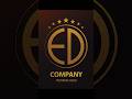 how to design ed letter mark logo in illustrator #logodesign