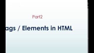 2 Tags & Elements in Html (HTML & CSS IN ODIA)