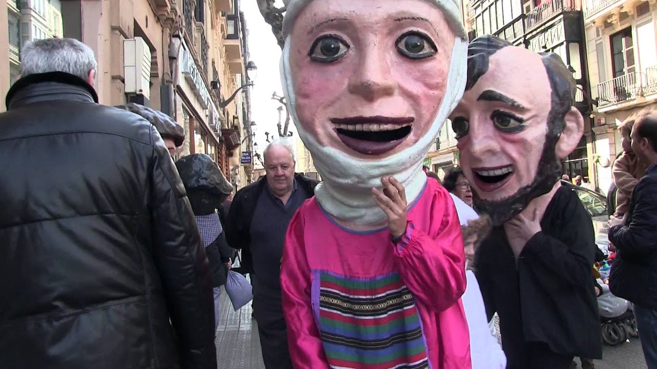 Carnaval de Bilbao 2016, Kalejira gigantes y cabezudos