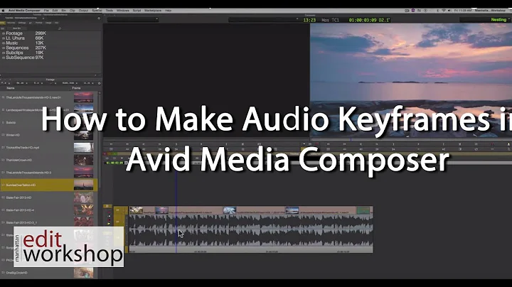 Learn how to Make Audio Keyframes in Avid Media Composer